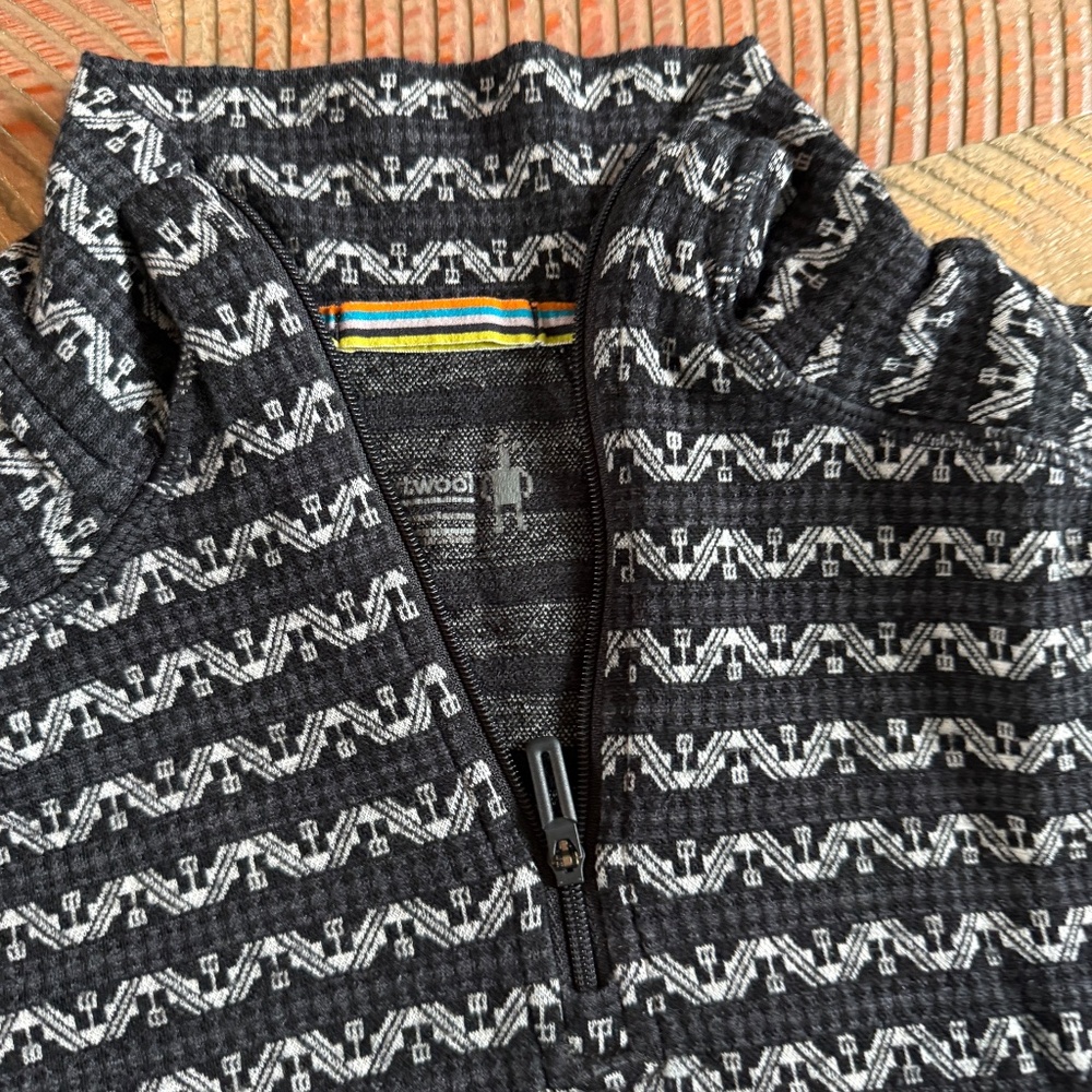 Smartwool Women's Merino 1/4 Zip Base Layer – 100% Merino Wool, Size Medium - Picture 4 of 7